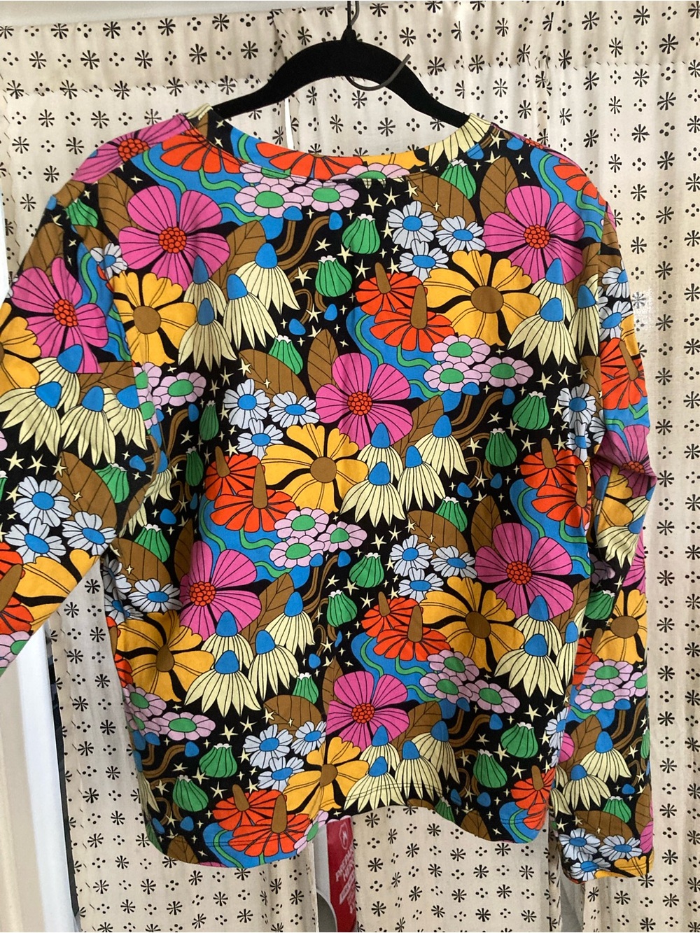 Nooworks Cosmic Floral Long sleeve Tee 2X - Picture 4 of 6